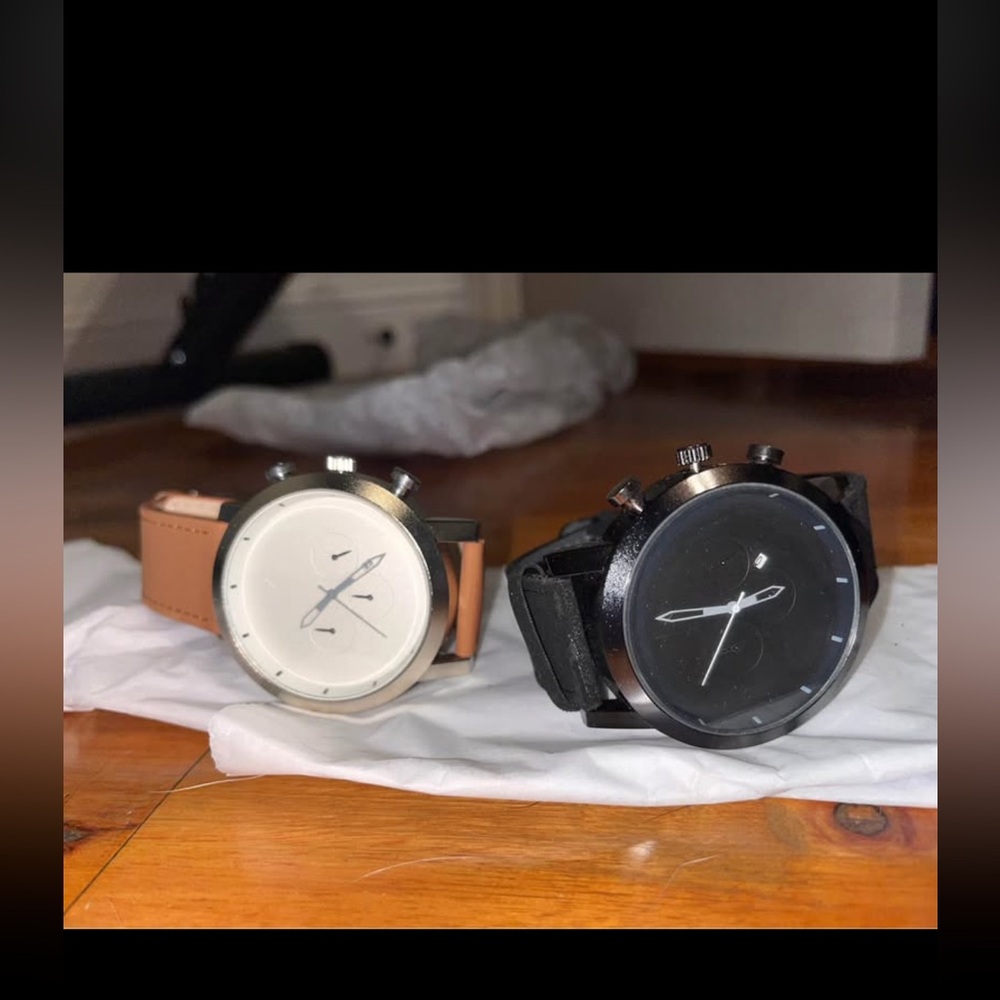 Stylish Black and White Watches